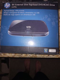 HP 8X External Slim Top-load DVD-ROM Drive