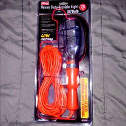 New Heavy Duty Trouble work Light 25 Ft with Bulb