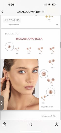 Gold Earrings 10k And Rose Gold