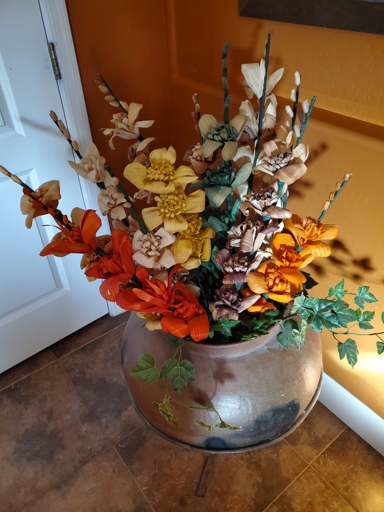 Mexican Flowers Mexico Decor Corn Husk