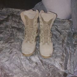 Wellco GI Work Boots Tan Mens