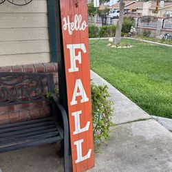 Double Sided Sign Hello Fall & Boo To You