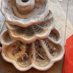 Concrete Shell Water Fountain 