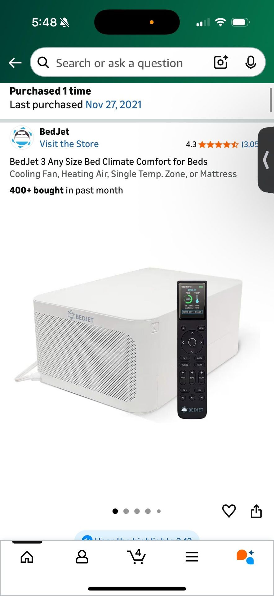 ποΈ BedJet 3 Climate Comfort System β Cooling & Heating β Excellent Condition!