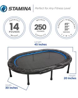 Oval Fitness Trampoline