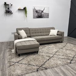 Gray Sectional Couch - Free Delivery 