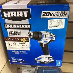 Hart Brushless 1/2” Drill/Driver Kit 
