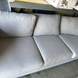 Beautiful Grey Linen Sofa 