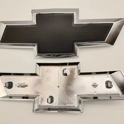 Fit 2015-2020 Chevrolet Tahoe Suburban All Black Bowtie Emblems Front & Rear