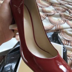 Red High Heels Size 9W