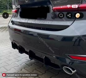 BMW G20 330i  Maxton Style rear diffuser splitter