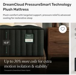 King size dream cloud plush matress and Boxing brand new free Delivery
