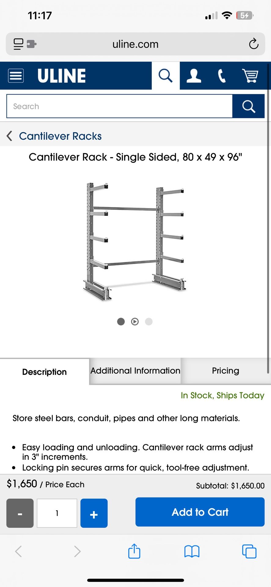Cantilever Rack