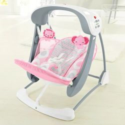 Fisher Price Deluxe Take- Along Swing And Seat- New Out Of Box!