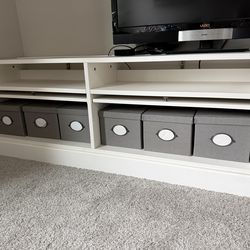IKEA Havsta TV Stand/Storage, White, Excellent Used Condition
