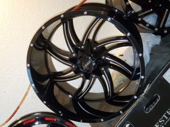 4) 22x12 6 lug universal