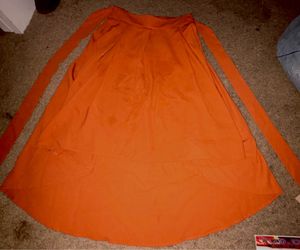 Orange skirt, fall skirt