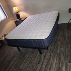 Queen  Size Bed And Adjustable Frame With Romote