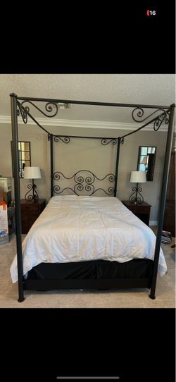Bed frame + box spring I can throw in mattress