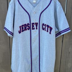 Jersey City Giants Ebbets Field Flannels Bobby Thomson 1946 Road Jersey - Large