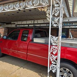 Truck Ladder Frame, 4 Ladders, 2 Side Tool Boxes & 8 Foot Step Rated 300 Lb.