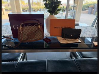 Gucci and Louie bags