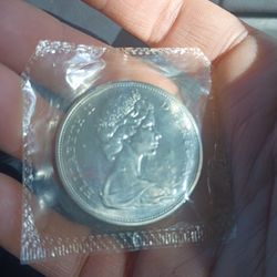 Silver 1 dollar canadian coins uncirculated pre 1965 80 % silver