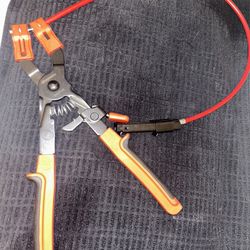 Snap-On Ratcheting Hose Clamp Pliers Red