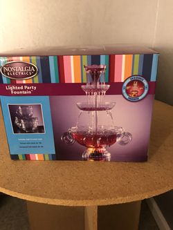 Lighted party beverage fountain
