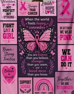 Encouraging Cancer Awareness blanket