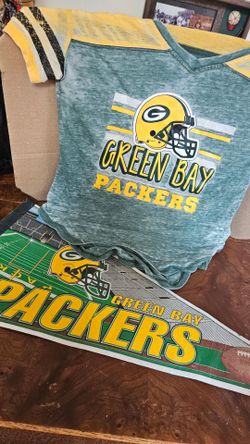NFL, GREEN BAY PACKERS: M 7/9 shirt & Pennant, firm.