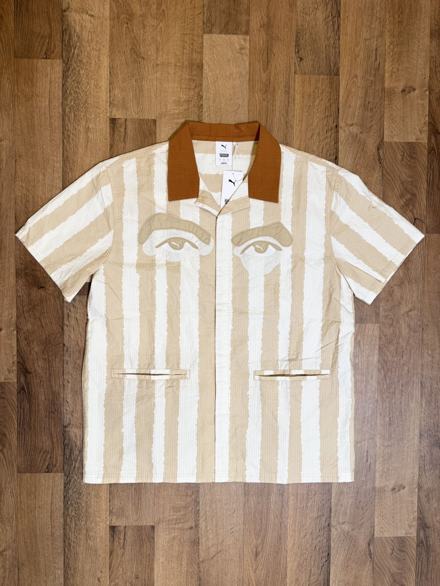 Puma KidSuper Studios Alpine snow collared button up shirt Size L