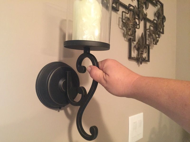 Beautiful set of battery powered wall Sconces