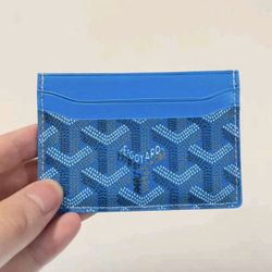 Goyard Sky Blue Cardholder