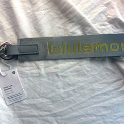 Grey Lululemon never lost keychain brand new