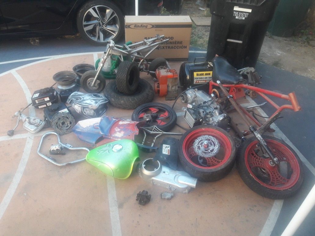 Motorcycle parts some new and used