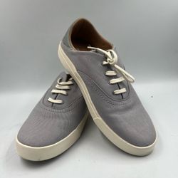 NEW Olukai Kohu Sneakers Women’s 9.5 Gray Canvas Lace up Low Top NWOB