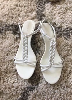White sandals