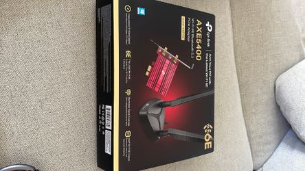 TP Link WiFi6E Bluetooth 5.3 PCIe Adapter AXE5400