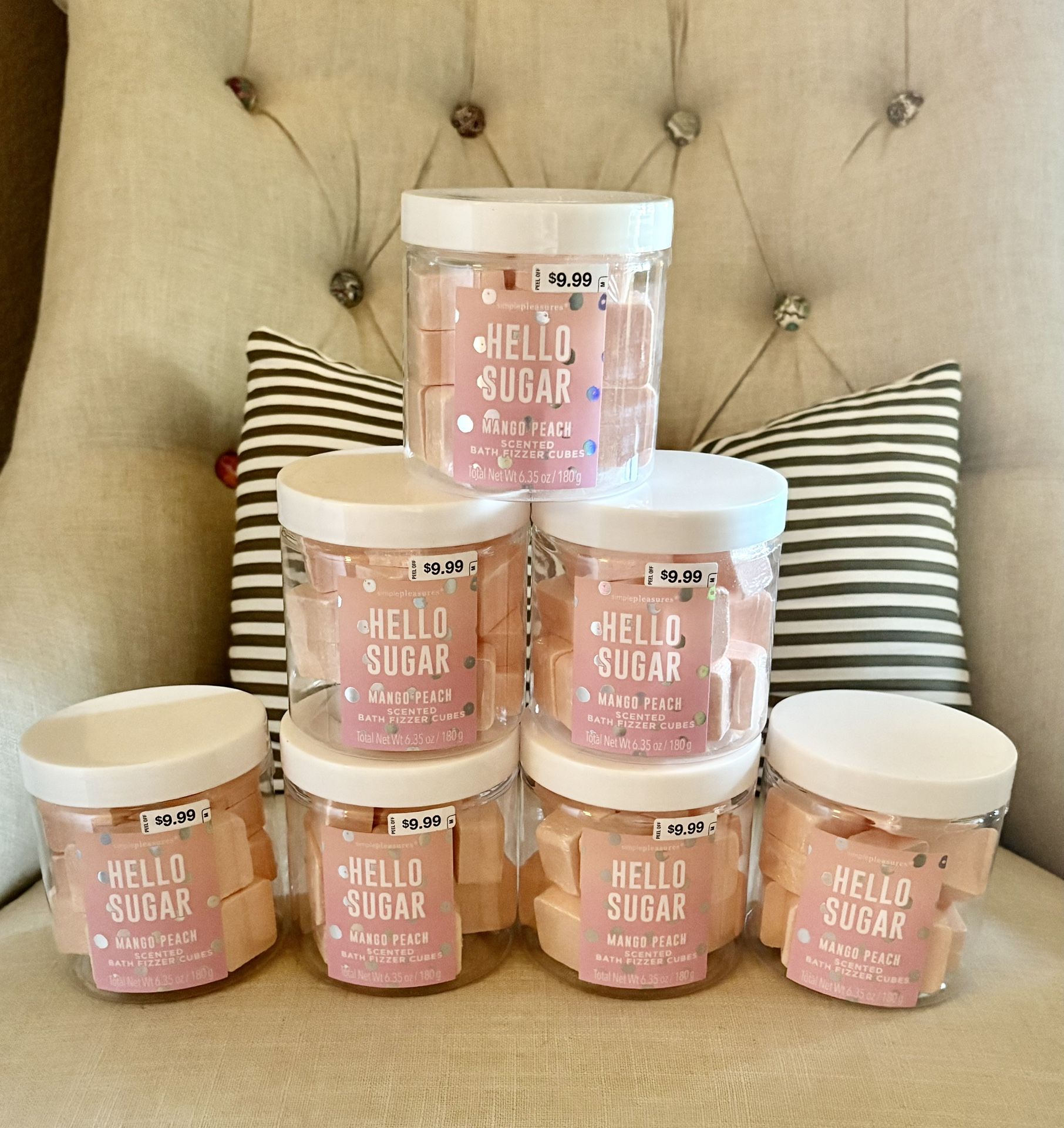 Mango Peach Bath Cubes : Party Favors, Bridal Shower Gifts, Wedding