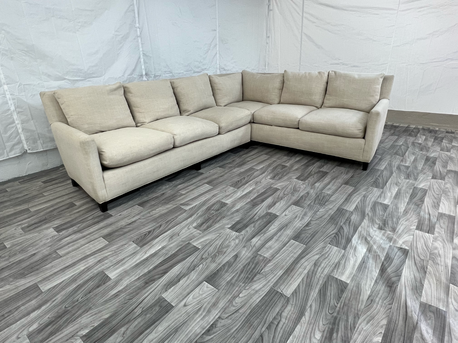 ( Free Delivery ) Safavieh Cream White Sectional Couch