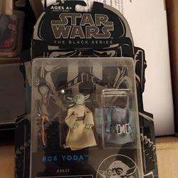 Star Wars Black Series #06 Yoda Blue Line (2014) 3.75 Inch Sealed - Good Shape