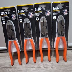 Klein tools, lineman’s pliers 9”