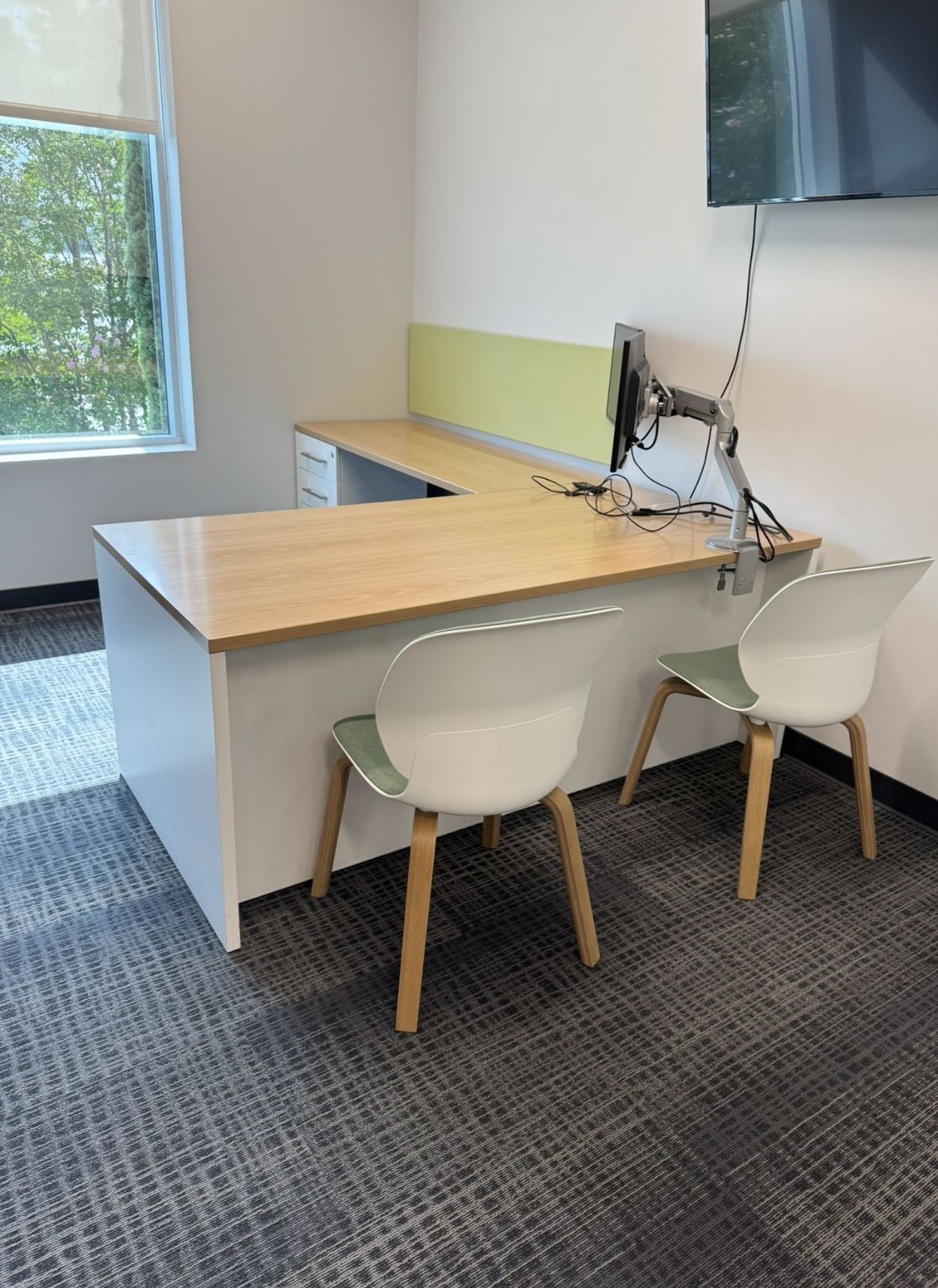 Haworth®️ L Shape Office Desk/ Manager Work Station