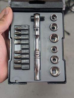 Husky 1/4 in. Drive Flex-Head Microdriver and Socket Set