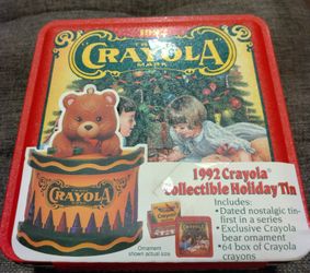 1992 CRAYOLA COLLECTIBLE HOLIDAY TIN