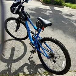 Men’s Blue 26 “ Mongoose Limestone, Full Suspension, Mountain Bike -Bicycle