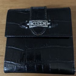 Authentic Like New Black Ladies Wallet With Change Purse