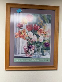 Framed Mount vernon tulip festival wall art