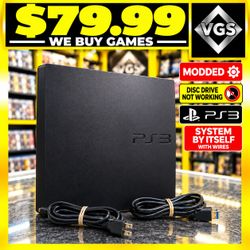 Sony Playstation PS3 Slim Console Only CECH-2501A Tested Working